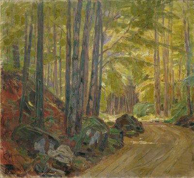 Forest Road near Schärfling by Carl Moll